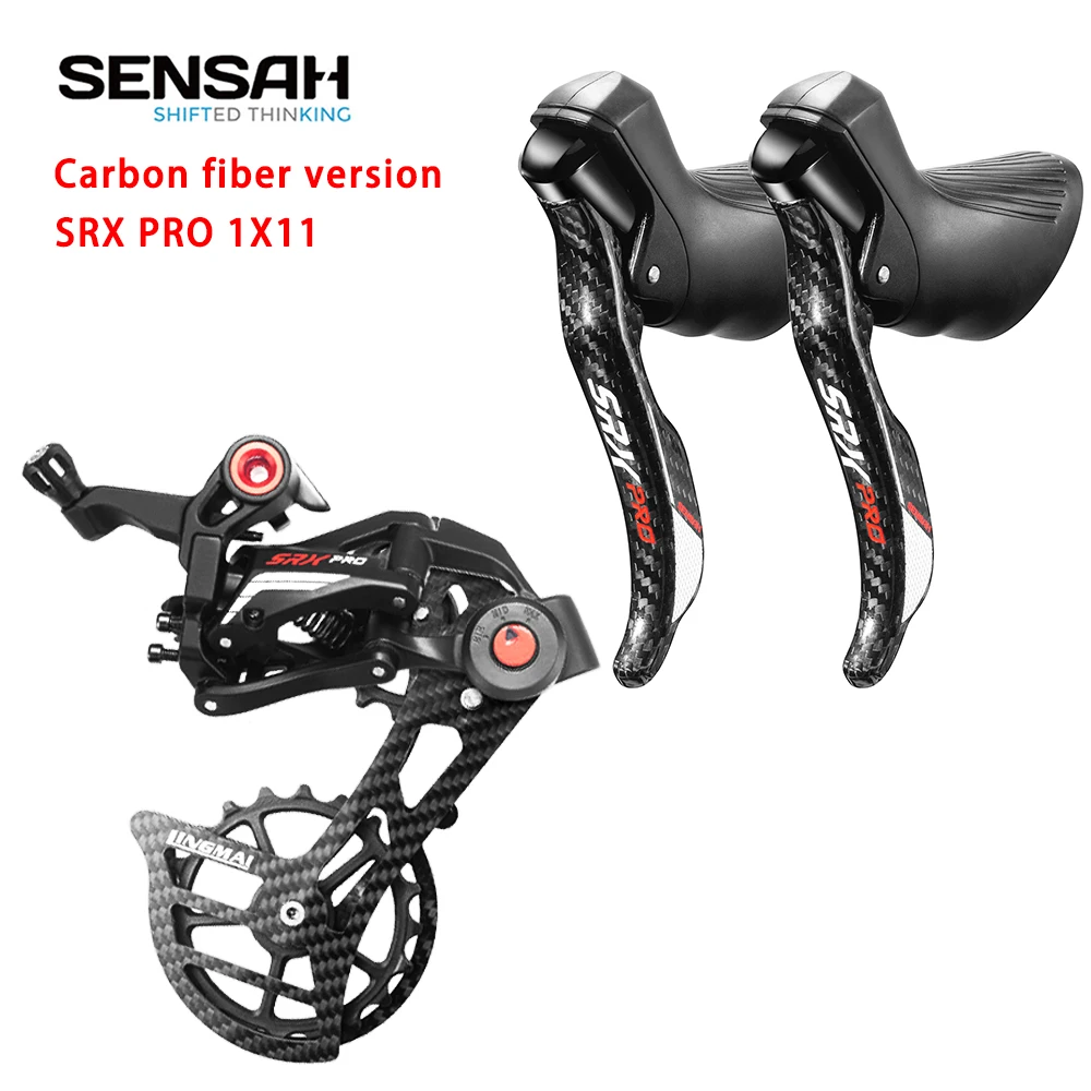 

SENSAH carbon fibre SRX PRO 1X11 Speed R/L Shifter Rear Derailleurs Road Gravel Bike Groupset Bicycle Cyclo-Cross