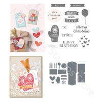 christmas card decoration metal cutting dies and clear stamps for scrapbooking card making journaling transparent seals crafts