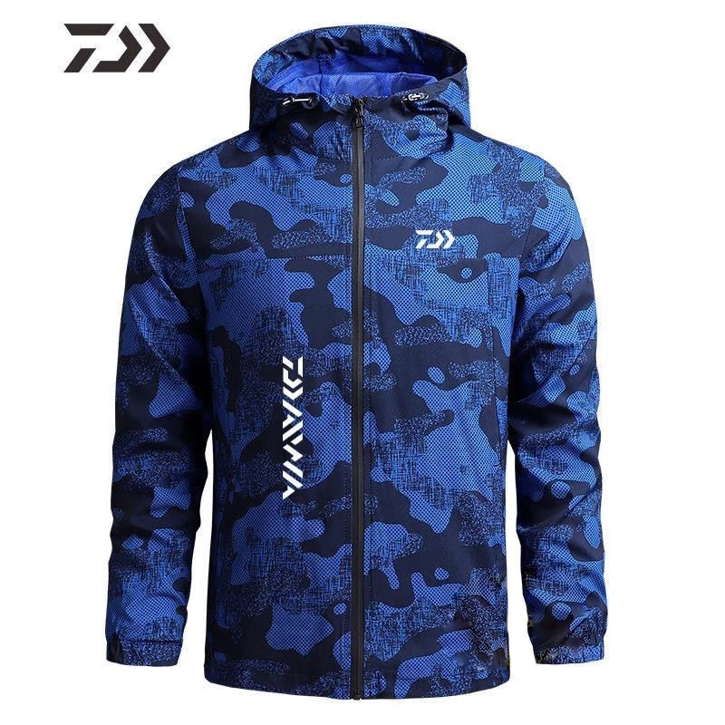 Daiwa Outdoor Fishing Jacket Man Hoodedb Waterproof Quick Dry Fishing Clothings Jersey for Fishing Clothes 2022 Spring Summer