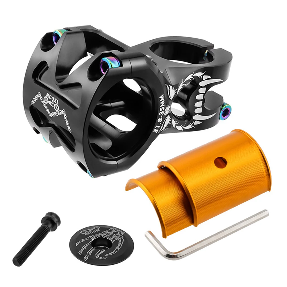 

Bicycle Stem Handlebar Aluminum Alloy CNC Ultra-Light Hollow Seat Tube Riser 31.8/35MM Mountain Bike Accessories Vacuum Color