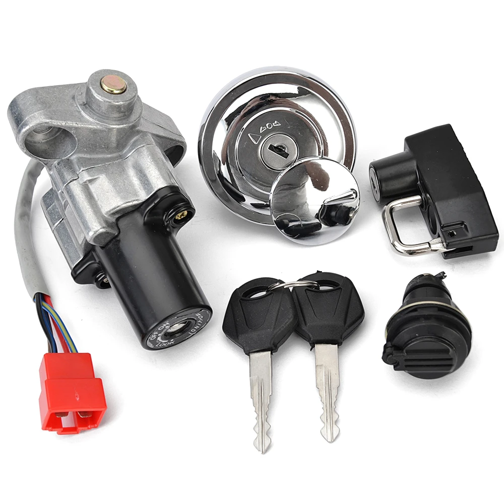 Крышка топливного газа переключатель зажигания ключ замка сиденья для Yamaha XVS125