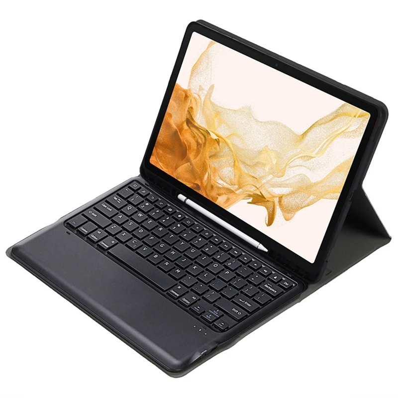 

For 2022 Samsung S8 Plus X800/X806 Tablet Silicone Case with Bluetooth 3.0 Keyboard