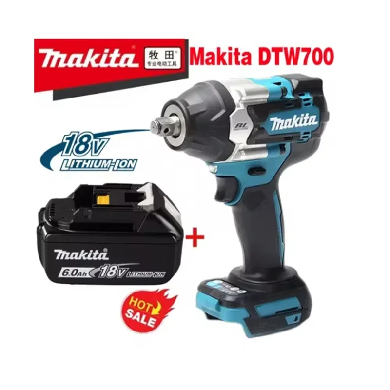 

Makita DTW700 Беспроводной Ударный Гайковерт