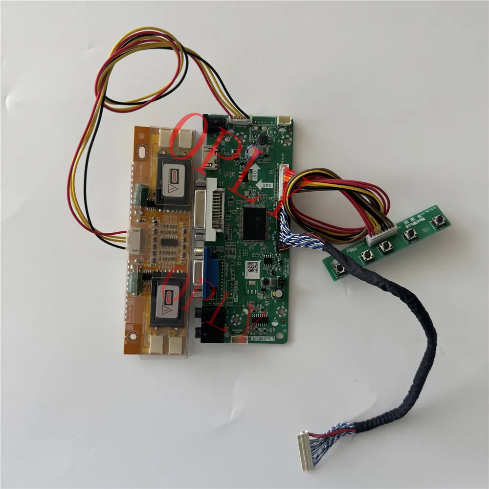 Фото Плата контроллера DVI VGA M.NT68676 для LM190E08-TLB2/TLB1/TLA2/TLA1/TLGD/TLH2/TLH1 19 дюймов, LVDS, 4 лампы, 1280X1024, комплект драйверов для экрана №2