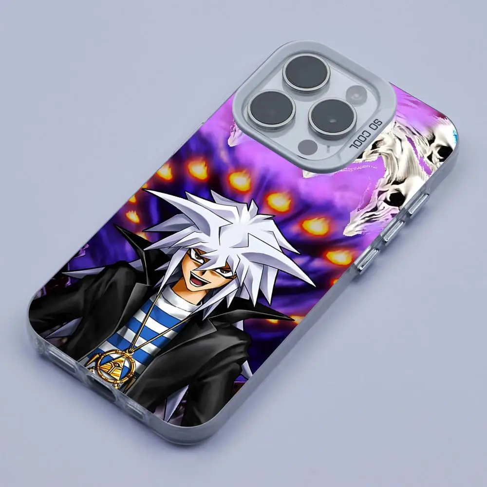 Фото Чехол для телефона Yugioh Yami Bakura для iPhone 17 16 15 14 13 12 11 X XR XS Air Pro Max Plus, белый, цветной, серебристый №3