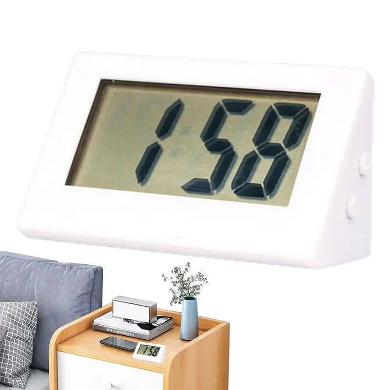 No Tick Electric Desk Clock Liquid Crystal Battery-operated 