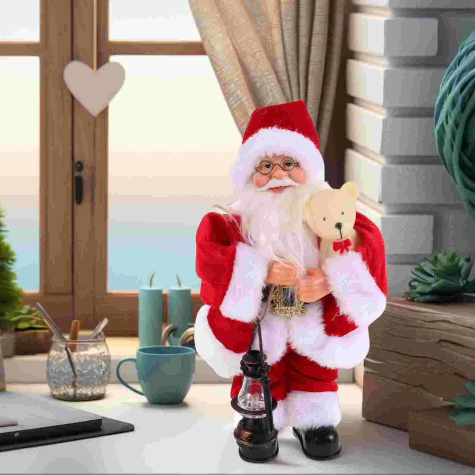 Игрушка Санта-Клауса Рождественская фигурка Тверкинг Плюшевая электрическая