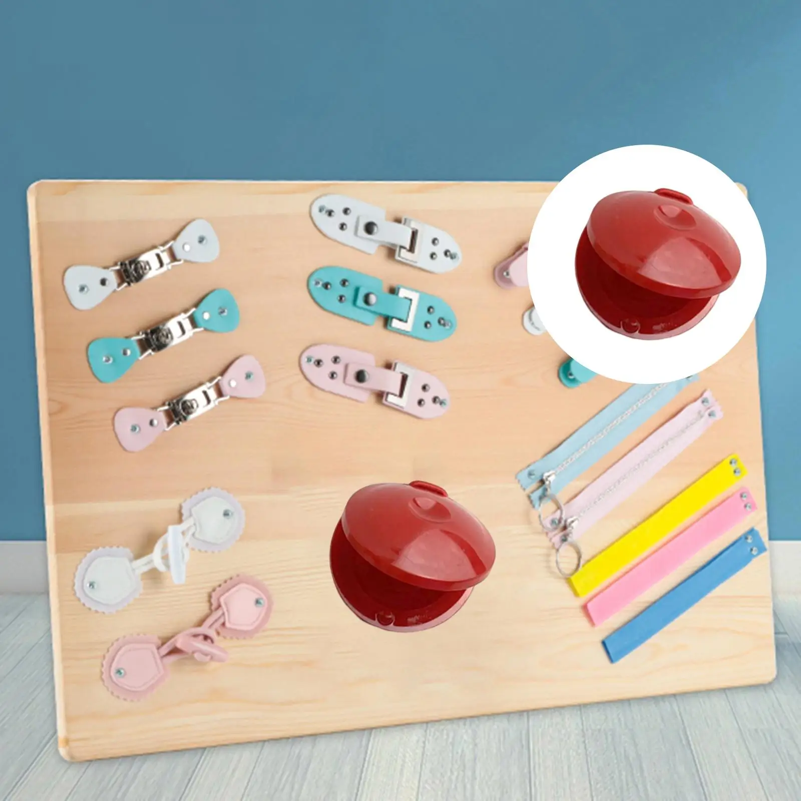 

Sensory Board Parts Castanets Educational Learning Toy Children Busy Board DIY Toy for Toddlers Kids