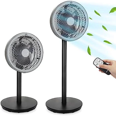 

Pedestal Fan, Quiet Standing Floor Fan with Remote , Oscillation Fan for Bedroom, Living Room, Kitchen, Home, Office, Three Spe