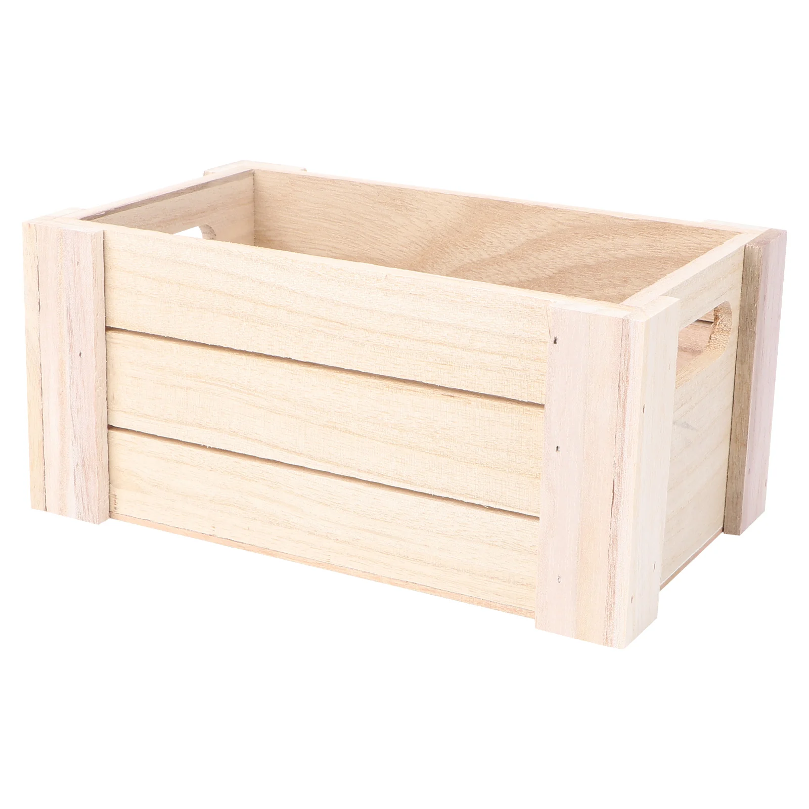 

Wood Nesting Storage Crates Handle Rustic Decorative Wood Crates Farmhouse Basket Distressed Storage Container Bin Desk