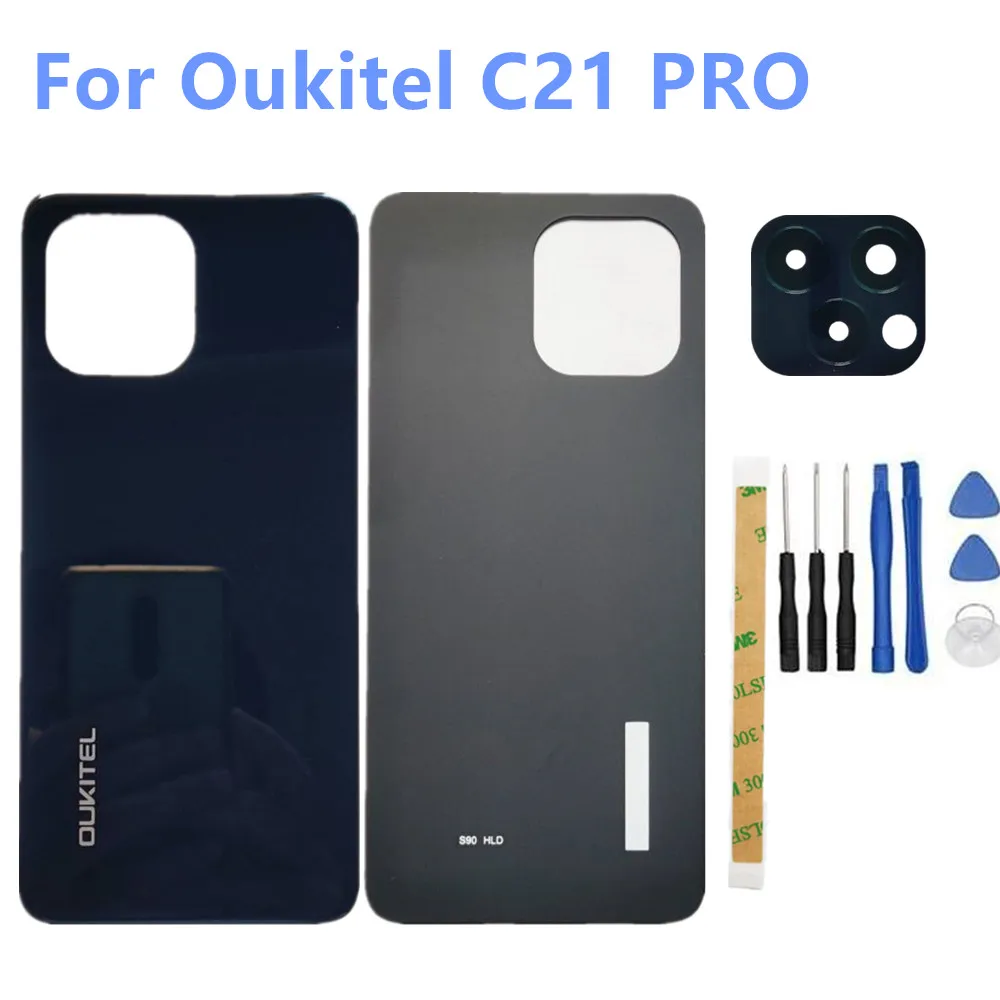 

For Original Oukitel C21 PRO 6.4inch Battery Cover Back Shell Housings Case Repair Frame Replacement Camera Glass Lens Parts