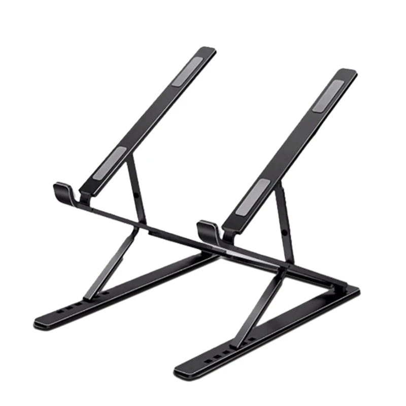 

Портативный охлаждающий кронштейн для ноутбука N71 из алюминиевого сплава 6 + 9 дюймов двухслойный регулируемый по высоте складной охлаждающ...