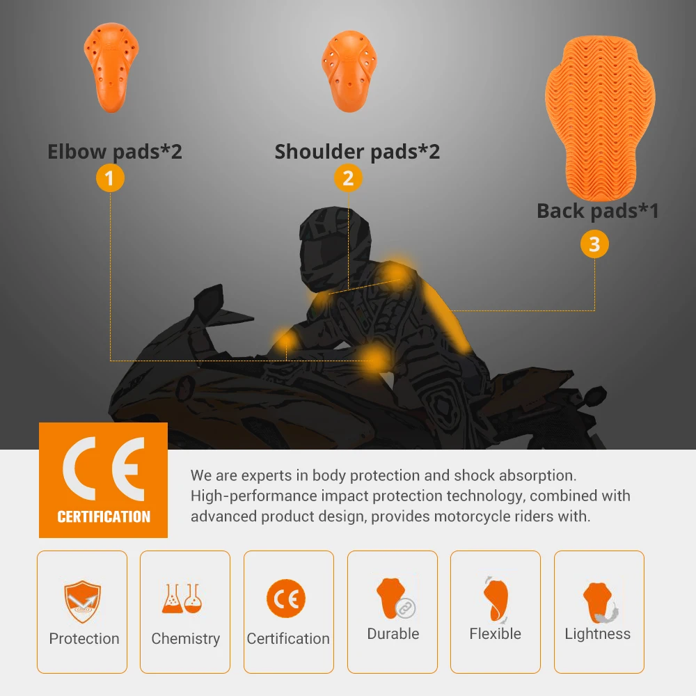 Защитное снаряжение для мотоцикла CE мотоциклетная защита куртка штаны защитная