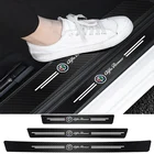 4 шт., наклейки на порог двери автомобиля, грязные наклейки против царапин для Alfa Romeo Giulietta GT 159 147 156 Mito Brera Giulia Stelvio