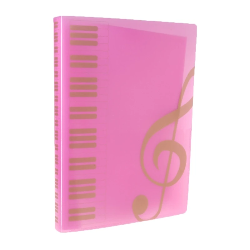 

Music Score Folder 80 Pages A4 Size Plastic Music Binder for Musician Pianists E8BE