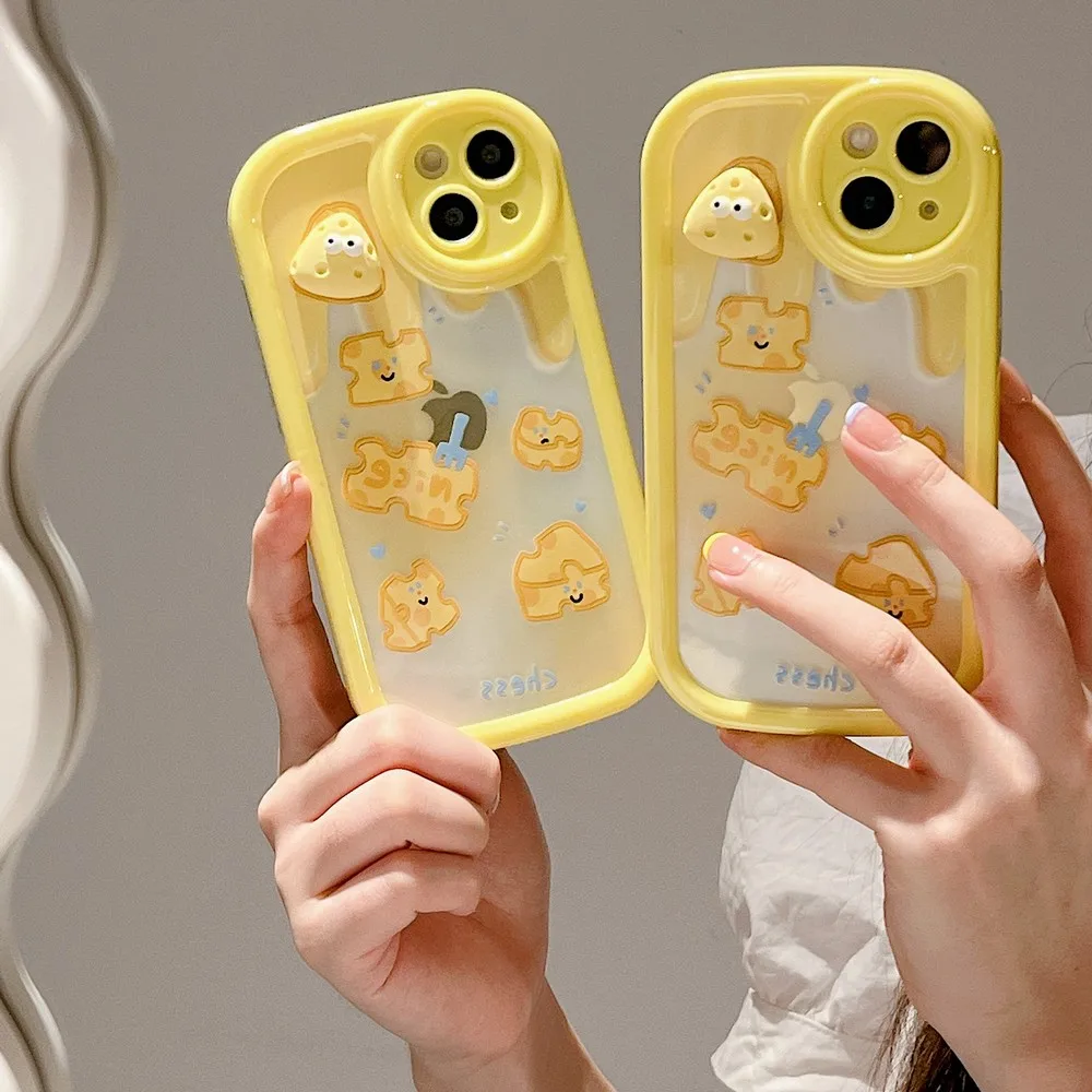 

Прозрачный 3D-чехол с подвеской в виде сыра для iphone 12pro, 12, 11, ProMax 11, 13, ProMax 13Pro, 13, XS, X, XR, XSMAX, мягкий чехол