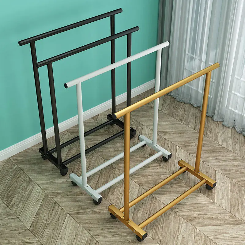 

Clothes Rack Floor Hanger Home Bedroom Simple Indoor Single-pole Balcony Cool Rod