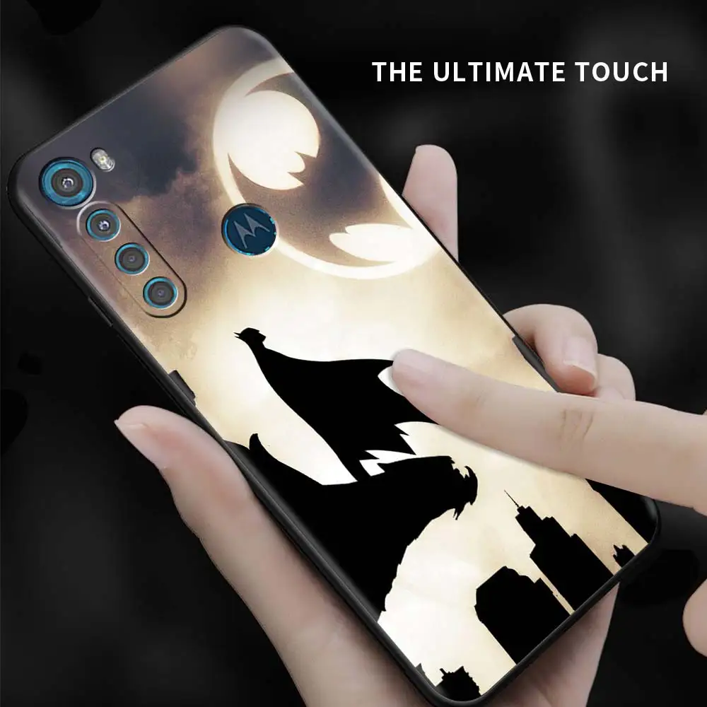 black phone case for motorola moto g30 g60 g9 play one fusion g8 power e6s flexible coques one hyper sac hero batman free global shipping