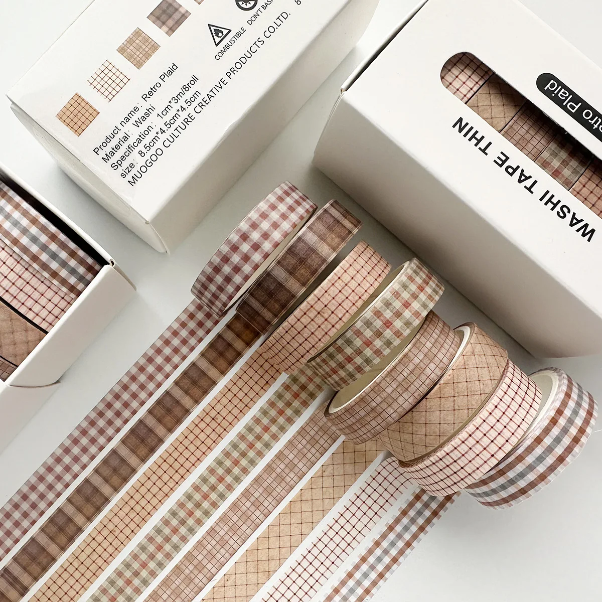 

Ретро набор лент Washi 8 рулонов