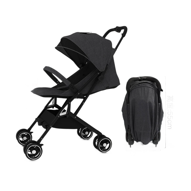 Can Get on The Plane, Ultra-light Stroller, Umbrella CarOne-key Storage Folding Child Trolley, Portable Baby Stroller