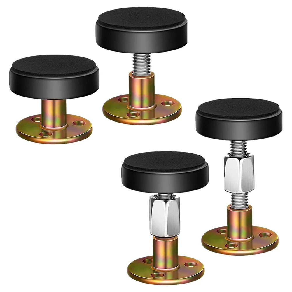 

4 Pcs Adjustable Threaded Bed Frame Anti-Shake Tool Headboard Stoppers Bedside Anti Shake Tool For Beds Cabinets Sofas