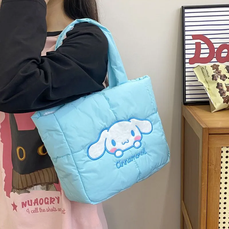 Новая пуховая хлопковая сумка Hello Kitty Melody милая на плечо Kuromi большая