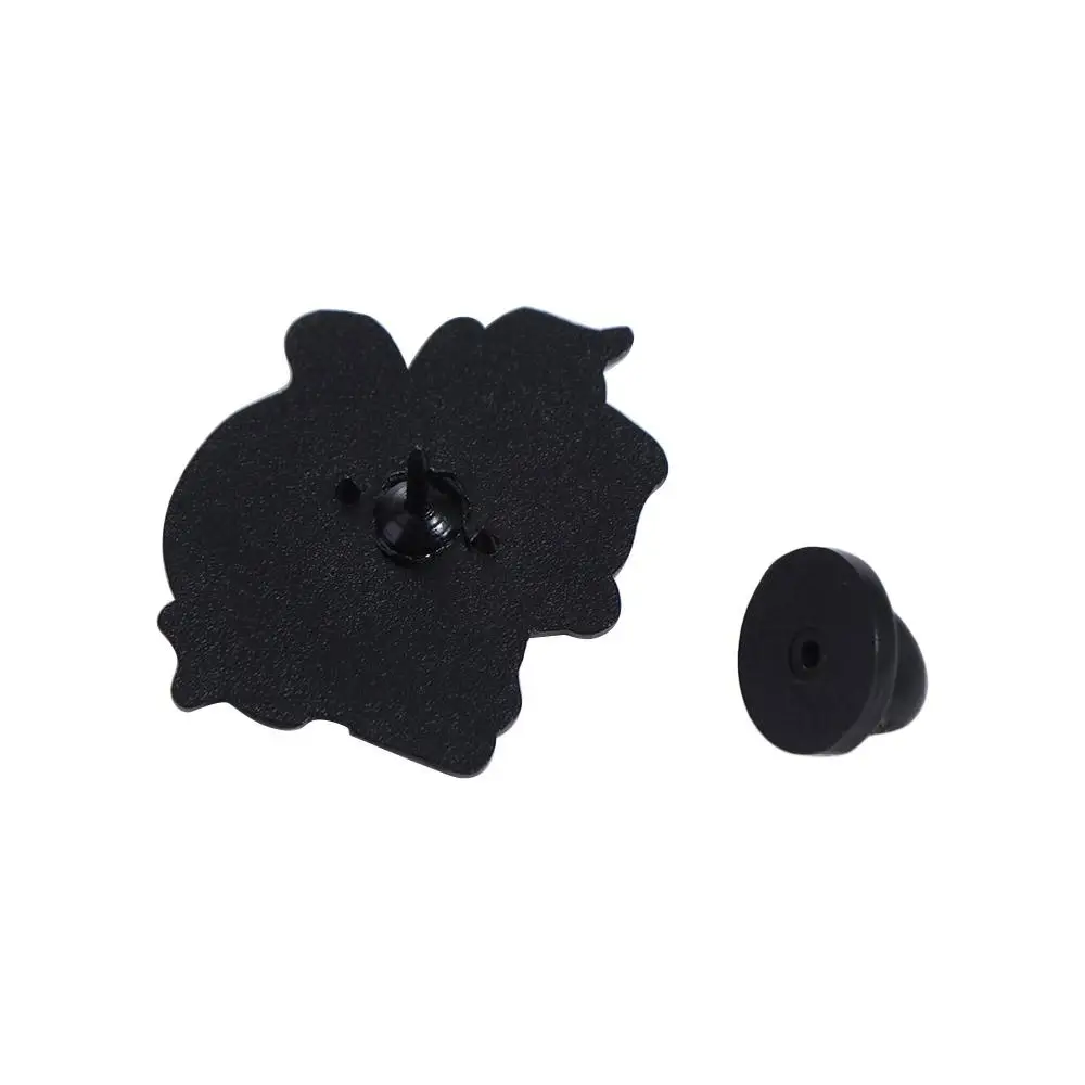 Эмалированная булавка с рисунком черного кота нагрудник брошь изображением