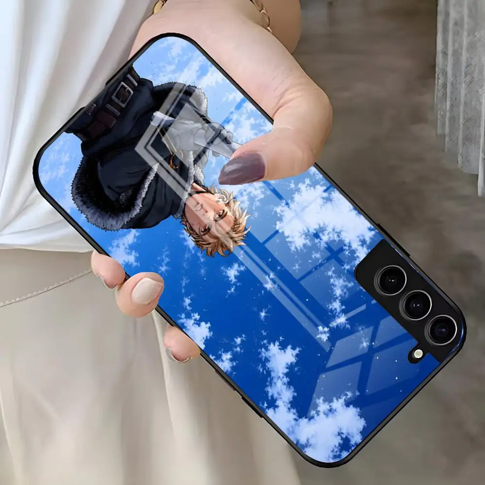 Фото Чехол для телефона «Вулканическое извержение» для Samsung S26 S25 Edge S24 S23 S22 Ultra Plus Fe A57 A37 A17 A27 5G, стеклянная крышка №1