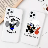 yndfcnb cute calimero phone case for iphone 11 12 13 mini pro xs max 8 7 6 6s plus x xr solid candy color case
