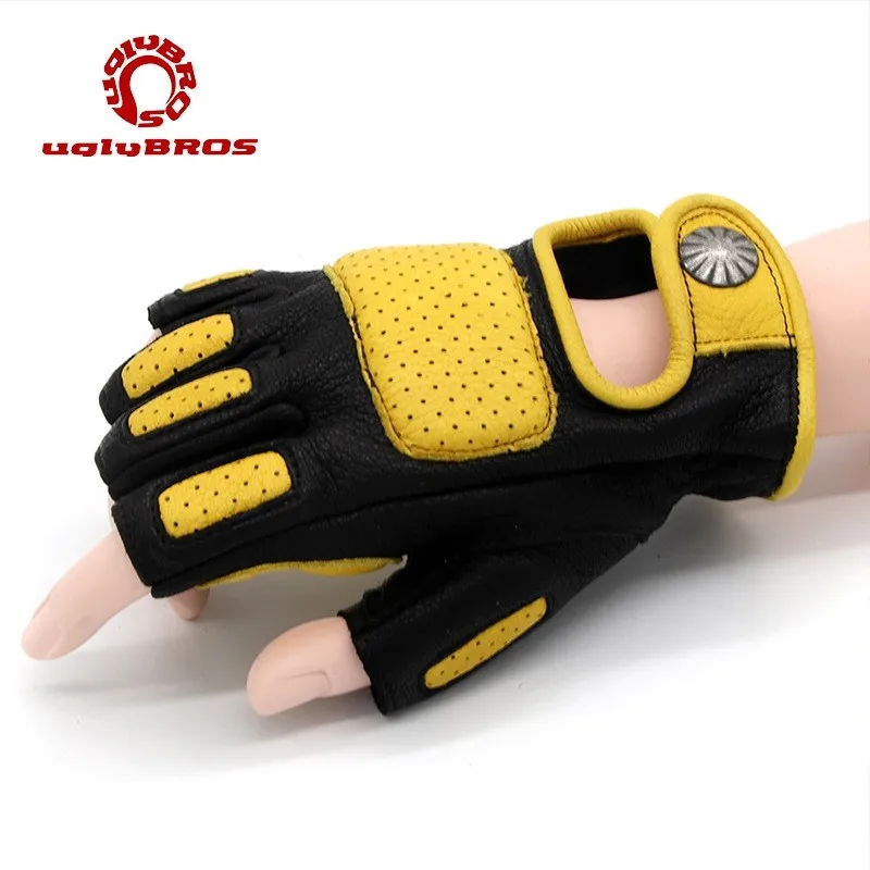 Мотоциклетные Перчатки Uglybros из овчины защитные удобные перчатки натуральной