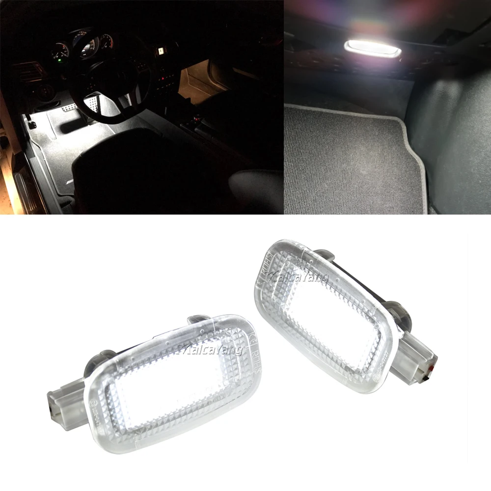 

2PCS Error Free Courtesy Welcome Door Footwell Lamp Luggage Compartment Light For Benz W169 W204 W212 W221 W216 R230 W463 X164