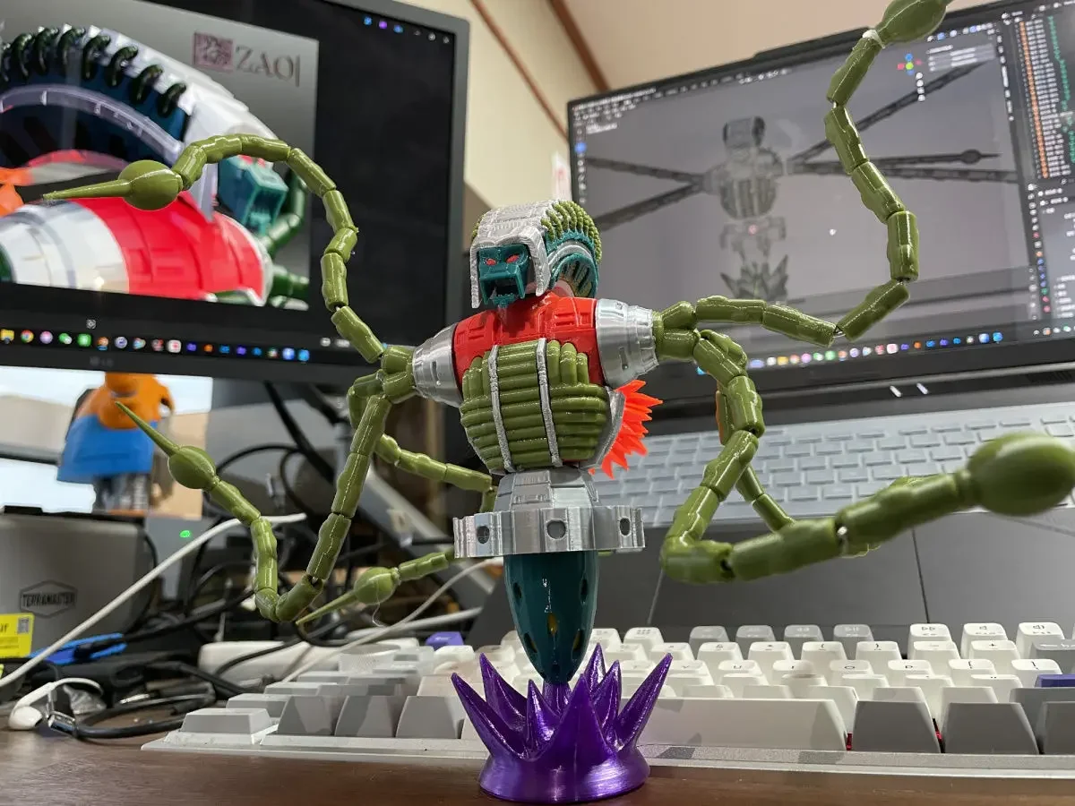 Автобот с 3D-печатью пятигранная семейная модель судьи-просектора собранная