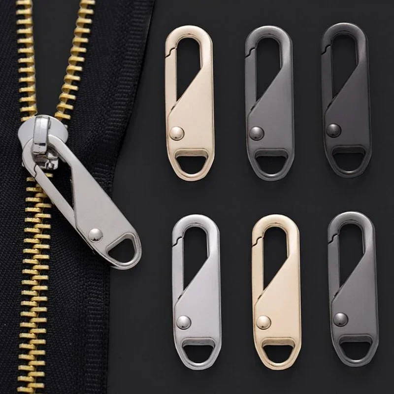 

Застежка-молния для курток, ручек, застежки-молнии, ремонт рюкзака, удлинитель, тянуть сменную металлическую головку-слайдер, 4 шт., комплект застежки-молнии