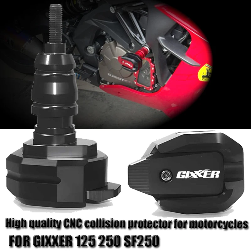 Фото Для GIXXER 250 SF GIXXER 150 125 SF250 аксессуары для мотоциклов с ЧПУ алюминиевая рама слайдер противоударные накладки протектор №1
