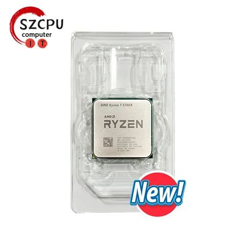 AMD Ryzen 7 5700X , AMD R7 5700X Новый 8C/16T 65 Вт 7NM L3 = 32M 100-000000926 Socket AM4 новый, но без кулера