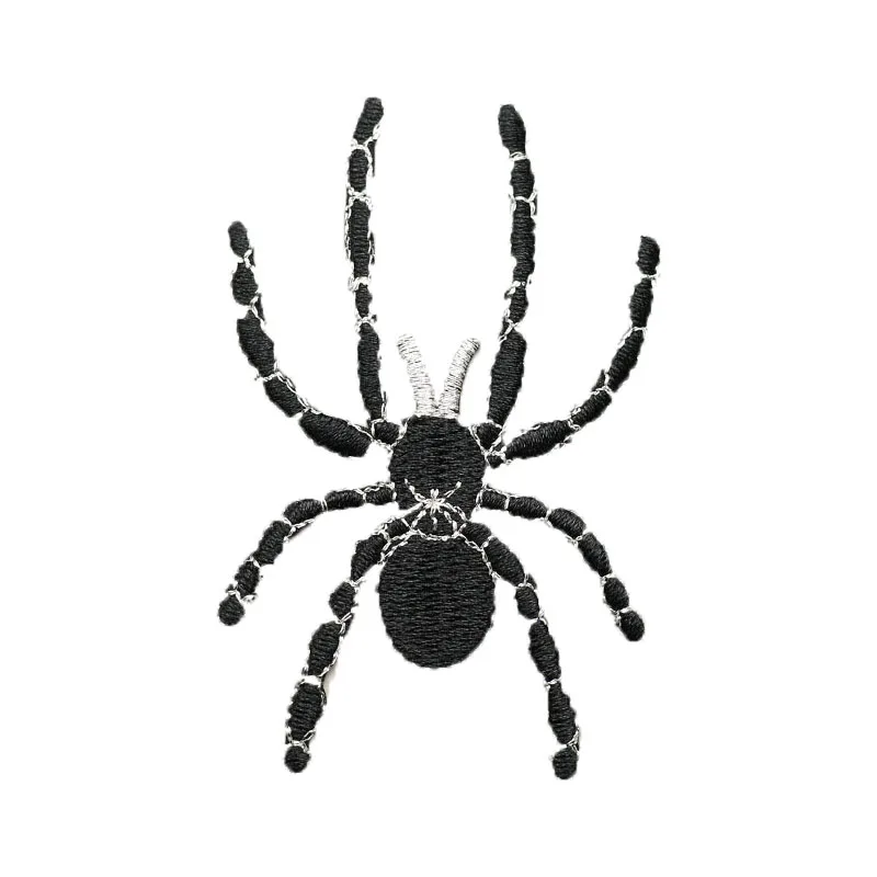 Вышитый паук на нашивке для детской одежды украшение сумки своими руками нашивка
