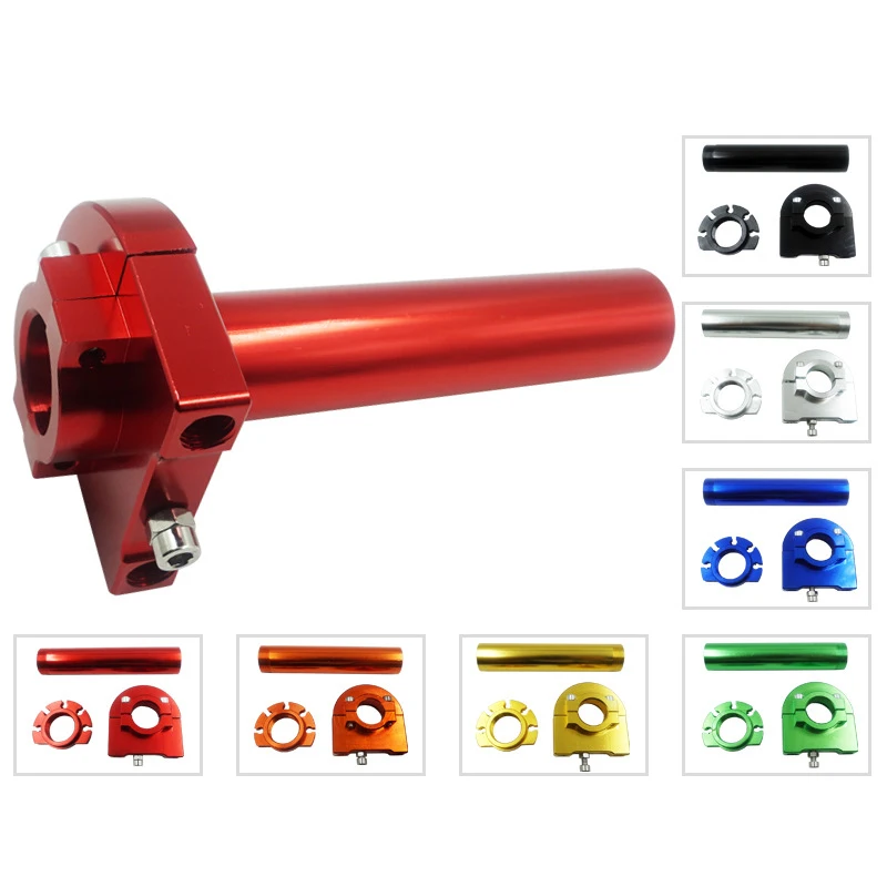 

Motorcycle Universal 22mm 7/8 Inch Multicolor CNC Aluminum Accelerator Throttle Twist Grips Handlebars Moped Scooter Bike