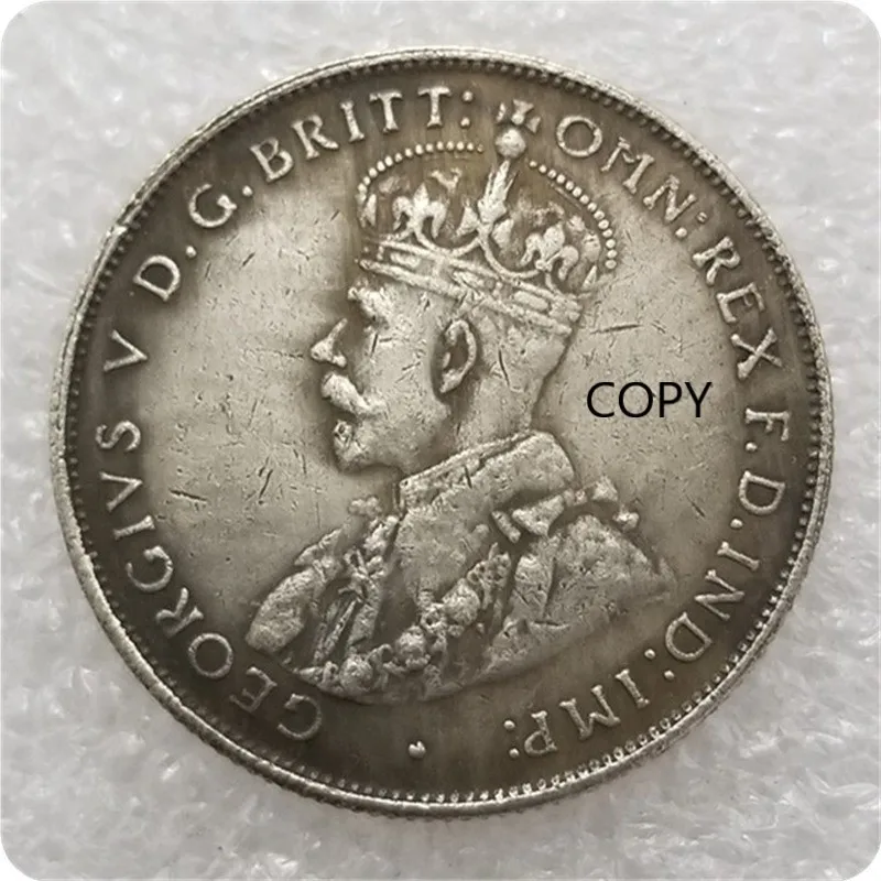 

Australia 1914-H,1915-H,1932 Silver Plated Commemorative Collector Coin Gift Lucky Challenge Coin COPY COINS