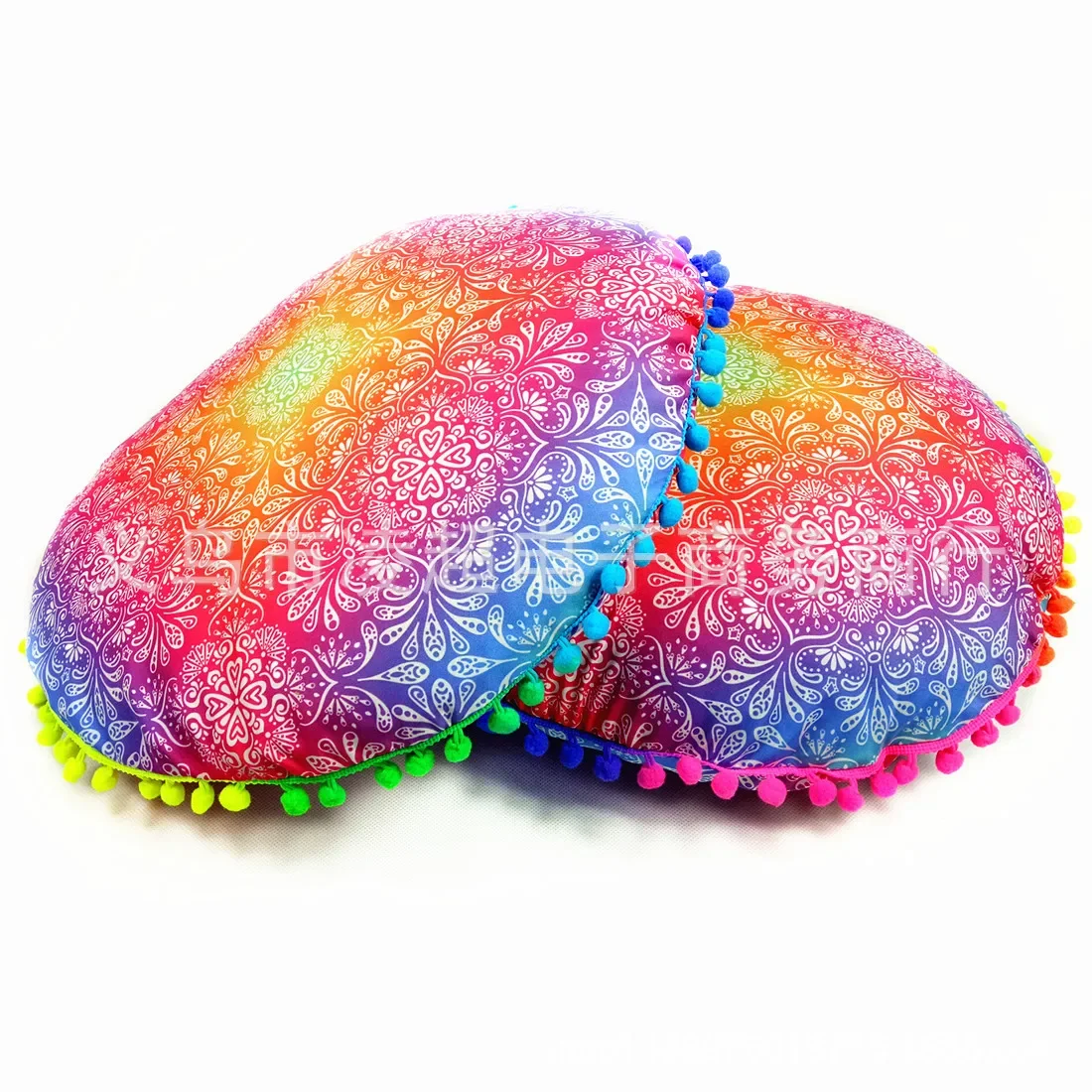 

43CM Round Mandala Pillowcase Bohemian Cushion Cover Floor Cushion Pillows Cover Home Hotel Pillows Flower Printed Pillowcase