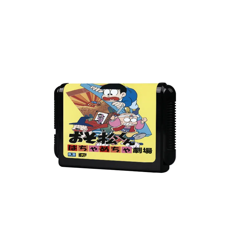 Картридж для игровой консоли Osomatsu-kun Hachamecha Gekijou Japan Cover Game SEGA Genesis