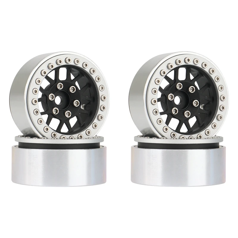 

Металлическая ступица обода колеса 1,9 Beadlock для радиоуправляемого гусеничного автомобиля 1/10 Axial SCX10 90046 AXI03007 Traxxas TRX4 RC4WD D90 D110, 4 шт.