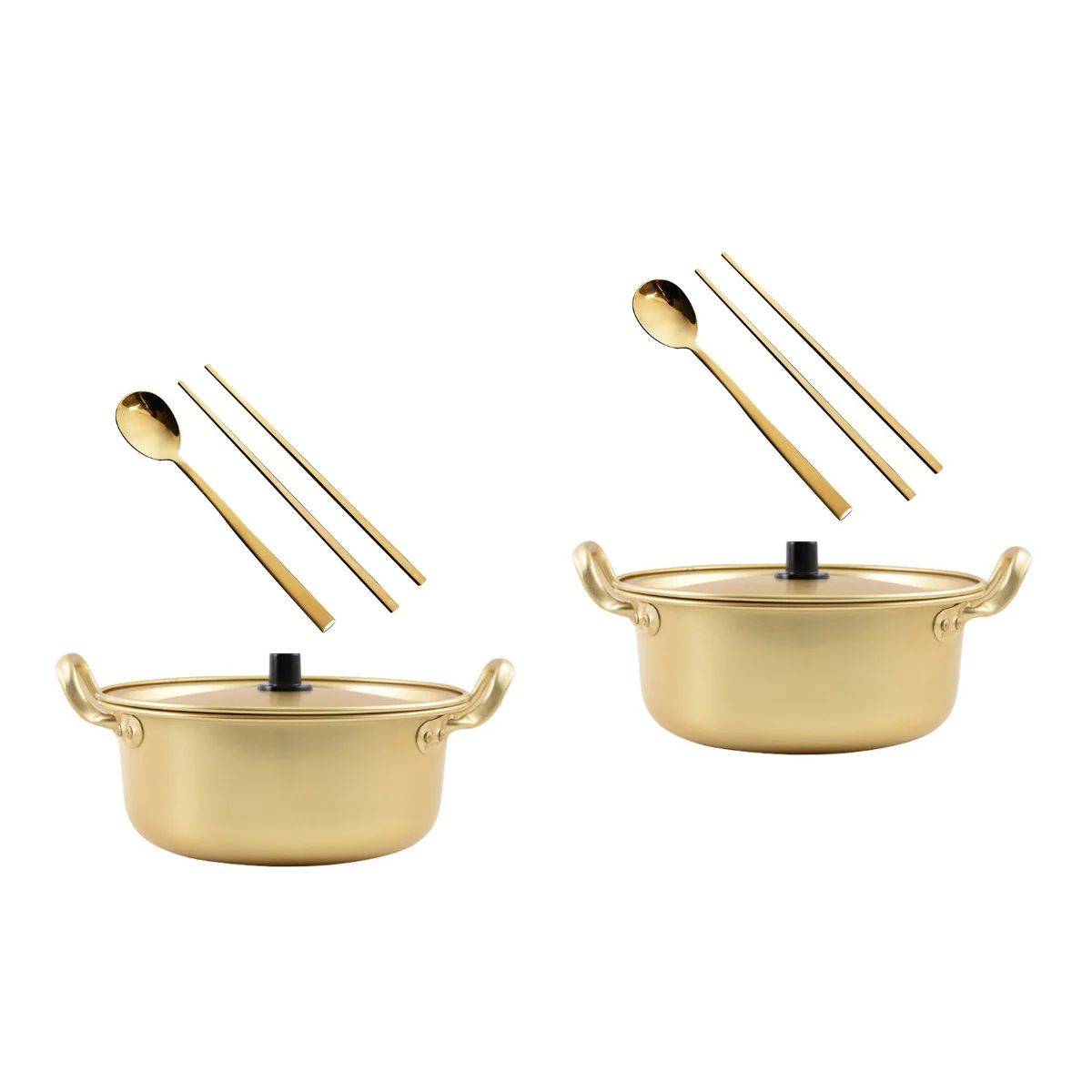 

Pot Ramen Soup Stainless Steel Korean Noodle Cooking Steamer Instant Cookware Double Boilder Saucepot Casserole Stockpot Steam