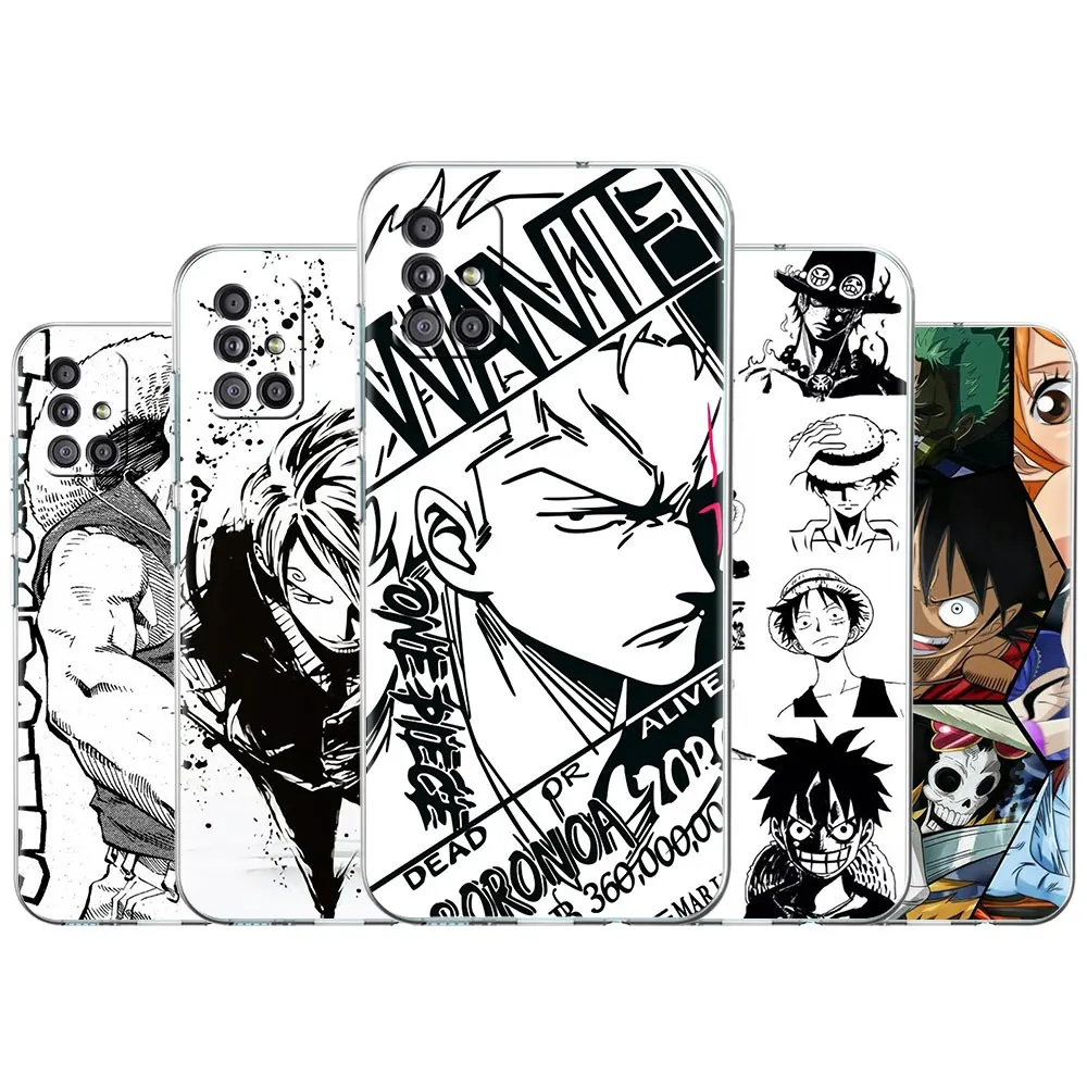 

Trend Phone Case for Samsung Galaxy A52 A12 A32 A21s A51 A73 Clear Soft Funda A72 A31 A50 A41 Celular Cover One Piece Comic Art
