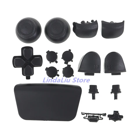 1 комплект однотонной D-пад R1 L1 R2 L2 Направляющая клавиша ABXY Кнопки Джойстик Крышка для PlayStation 5 PS5 Контроллер V2.0 Полный набор кнопок