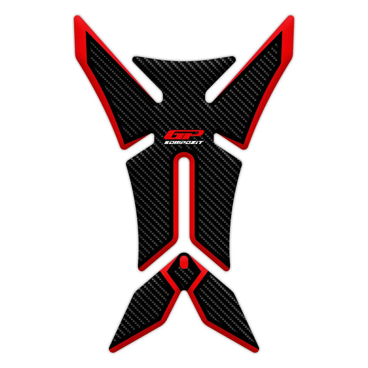 

GP composite Universal Strip Sticker Tank Pad X Model Red