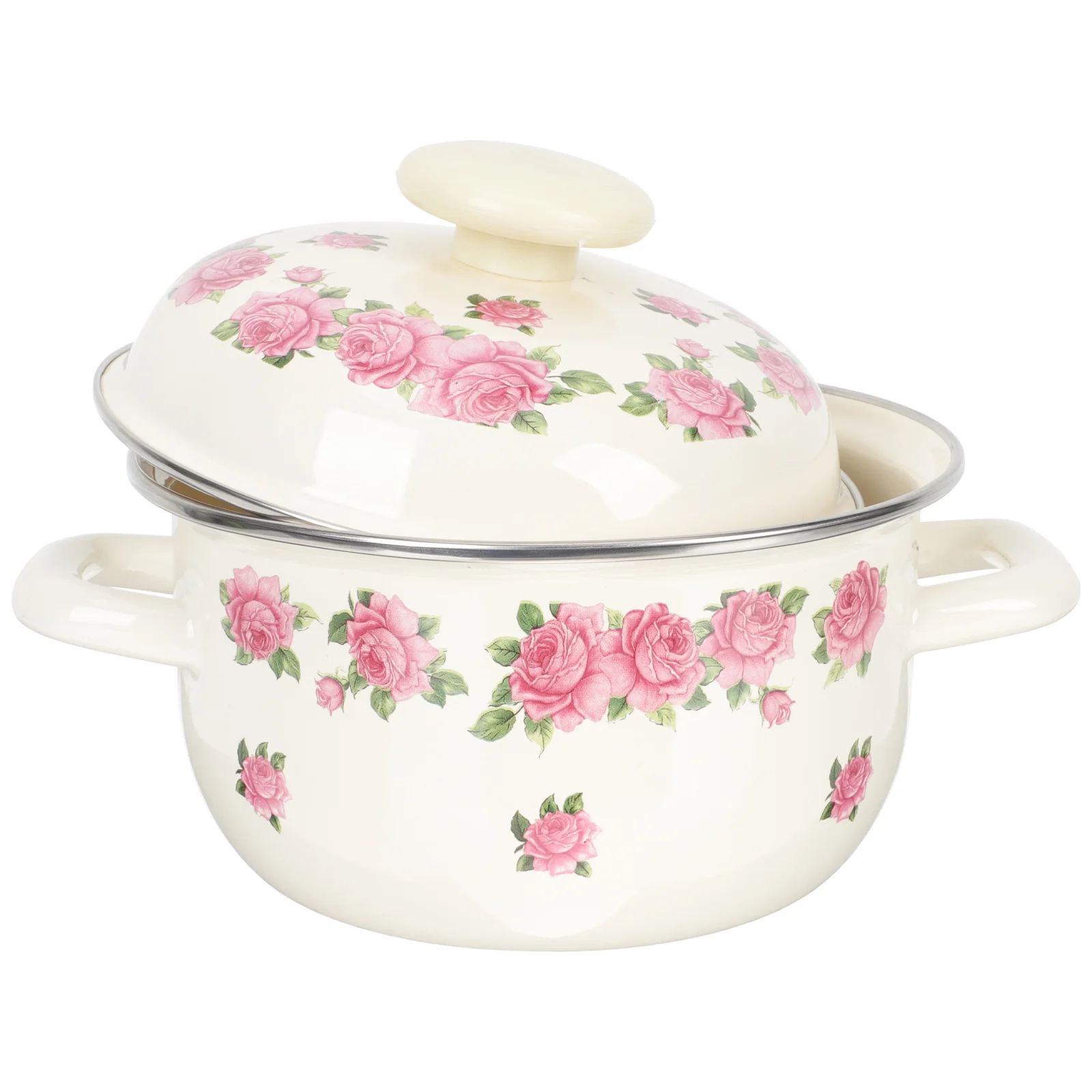 

Milk Pot Double-handle Baby Food Cooking Pot Milk Pot Enamel Nonstick Saucepan Kitchen Cooking Pot Poggle