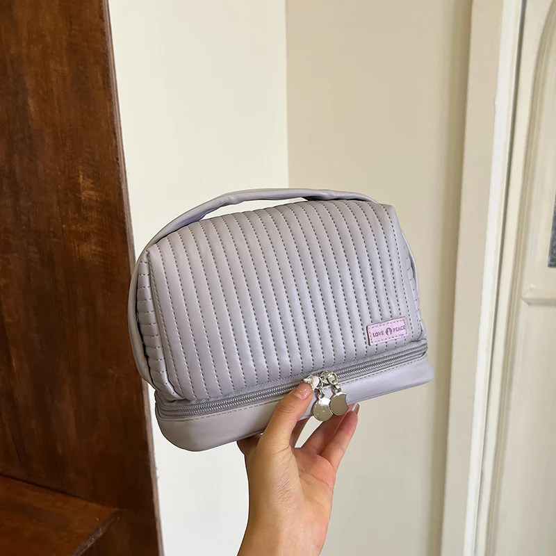 Однотонные мягкие сумки с внутренним отсеком верхними ручками модные внутренние