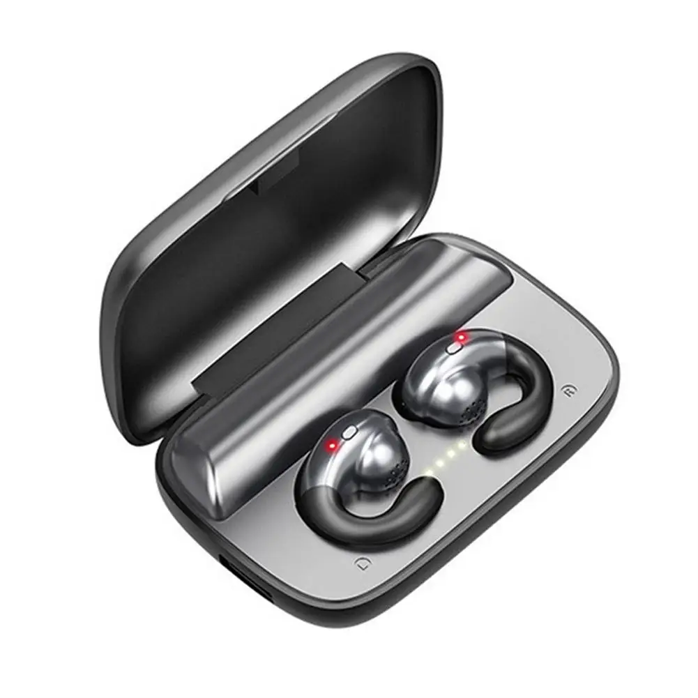 

S19 Tws Wireless Earbuds Ear Clip Bone Conduction Bluetooth-Compatible Headphones Bass Hi-Fi Stereo Earphone Fone De Ouvido