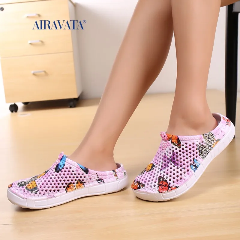Womens Slip-On Quick Dry Water Clogs Shoes Beach Sandals  Lightweight Breathable Bathroom Swimming