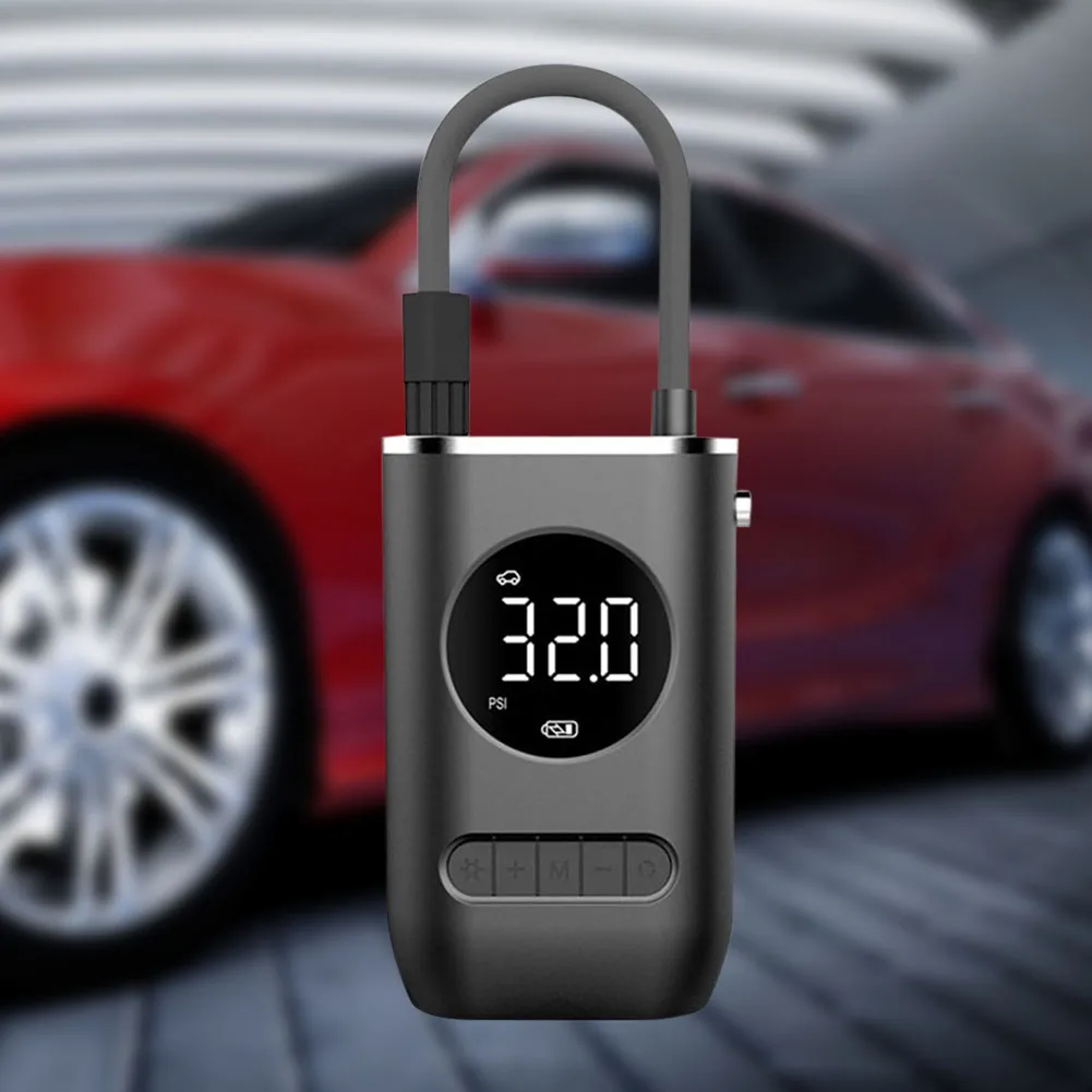 

Portable Car Electrical Air Pump DC 7.4V 150 PSI Wireless Tire Inflatable Pump with LED Lighting for Car Motorcycle Bicycle Ball